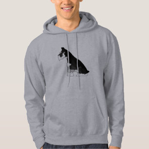 Black and Silver Schnauzer Hoodie