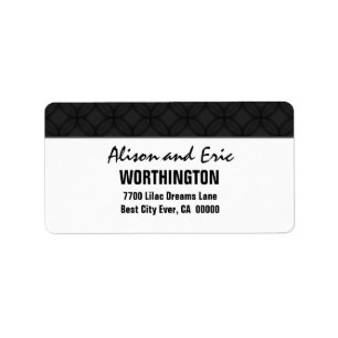 Black and Simple Label