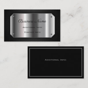 Black And Steel Business Card