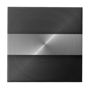 Black And Steel Ceramic Tile