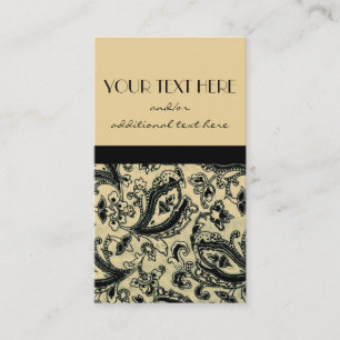 Black and Tan Business Card