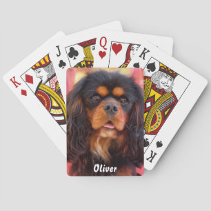Black and Tan Cavalier King Charles Spaniel Dog Playing Cards