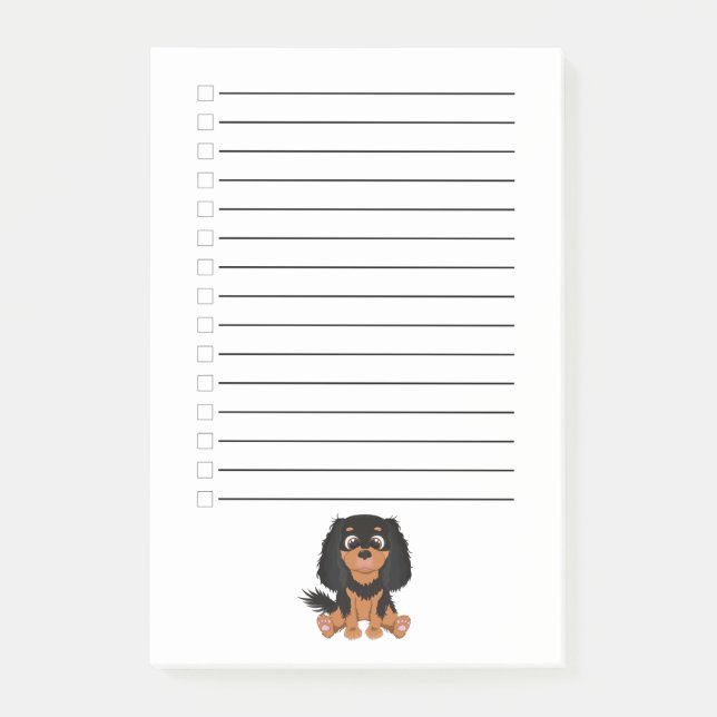 Black and Tan Cavalier King Charles Spaniel     Post-it Notes (Front)