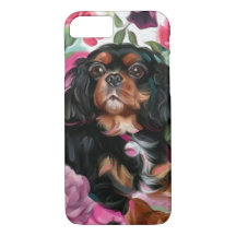Black and Tan Cavalier phone case