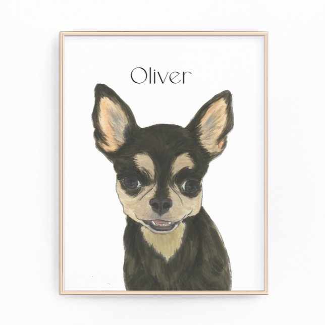 Black and Tan Chihuahua Art Photo Print (Creator Uploaded)