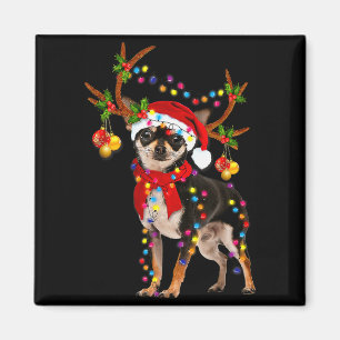 Black And Tan Chihuahua Gorgeous Reindeer Christma Magnet