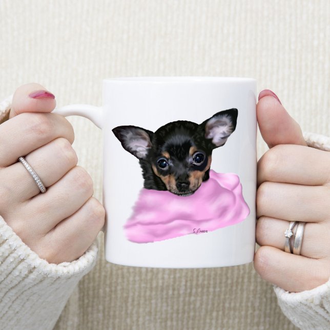 Black and Tan Chihuahua Puppy Coffee Mug (Creator Uploaded)
