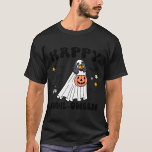 Black And Tan Cocker Spaniel Boo Dog Costume Happy T-Shirt