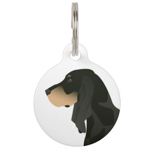 Black and Tan Coonhound Basic Breed Customisable Pet Tag