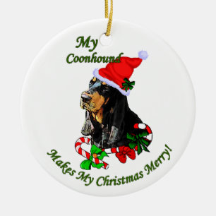 Black and Tan Coonhound Christmas Gifts Ornament