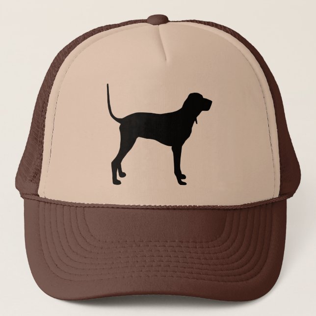 Black and Tan Coonhound Gear Trucker Hat (Front)