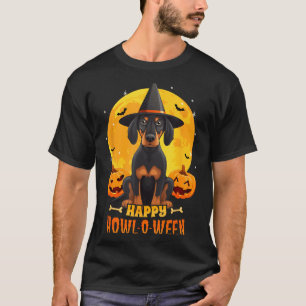 Black And Tan Coonhound Halloween Dog Howl O Ween T-Shirt