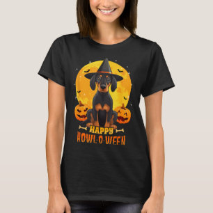 Black And Tan Coonhound Halloween Dog Howl O Ween T-Shirt