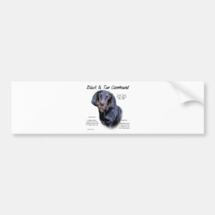 Black and Tan Coonhound History Bumper Sticker