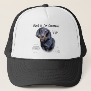 Black and Tan Coonhound History Design Trucker Hat