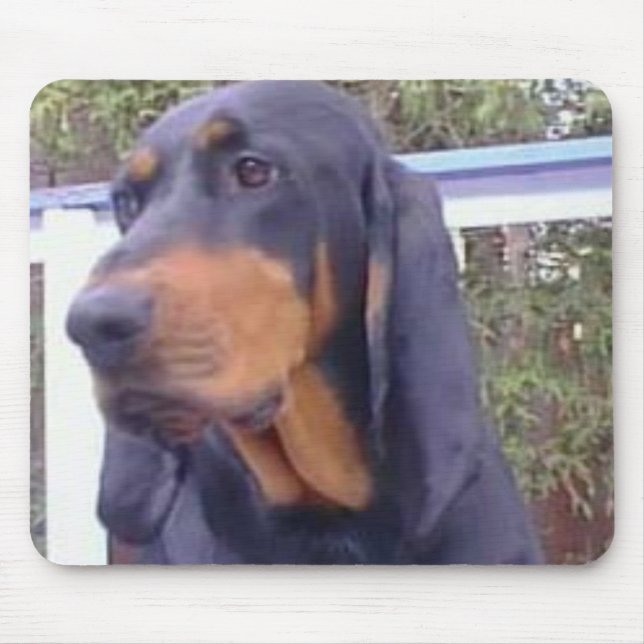 Black and Tan Coonhound Mousepad (Front)