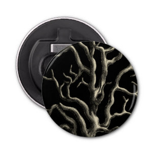 Black and Tan Coral Bottle Opener