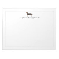 Black and Tan Dachshund Border Personalised