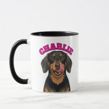 Black and Tan Dachshund Wiener Dog Licking Nose