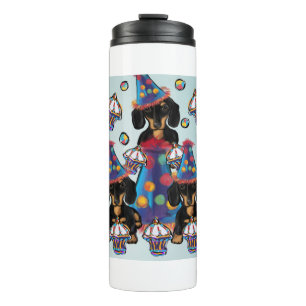 Black and Tan Dachshunds Thermal Tumbler