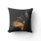 Black and tan Doberman Pinscher pillow.