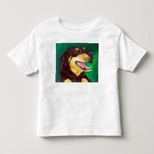 Black and Tan Dog Lover T-Shirts Painting