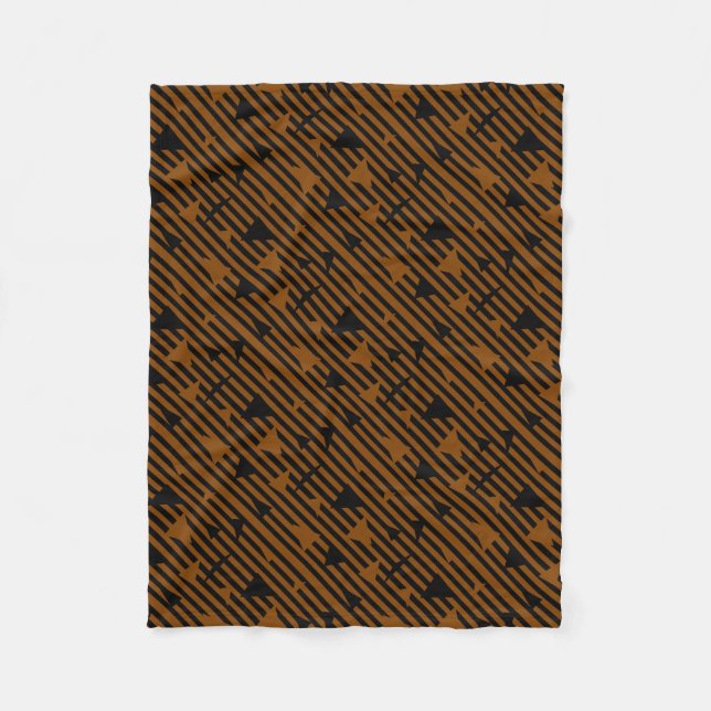 Black and Tan Fleece Blanket (Front)