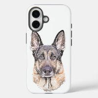 Black and Tan German Shepherd Portrait