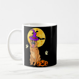 Black And Tan German Shepherd Witch Halloween Coffee Mug