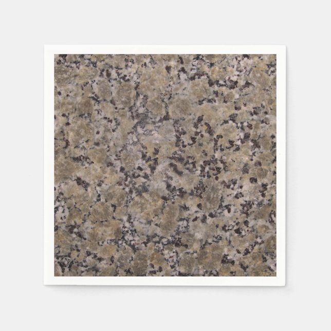 Black and Tan Granite Napkin (Front)
