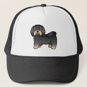 Black And Tan Havanese Cute Cartoon Dog Trucker Hat