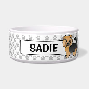 Black And Tan Norfolk Terrier Cartoon Dog