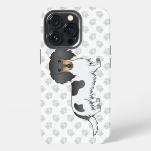 Black And Tan Piebald Long Hair Dachshund Dog iPhone 13 Pro Case