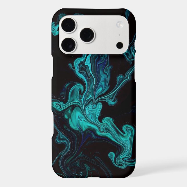 Black and Teal mixture of colours (Back)