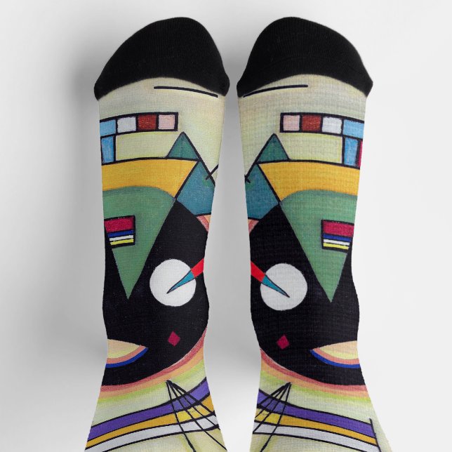 Black and Violet - Kandinsky  Socks (Top)