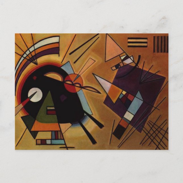 Black And Violet Postcard (Front)