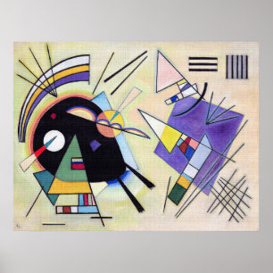 Black and Violet - Wassily Kandinsky Modern Art  Poster