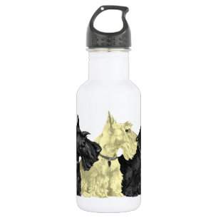 Black and Wheaten Scotties 532 Ml Water Bottle