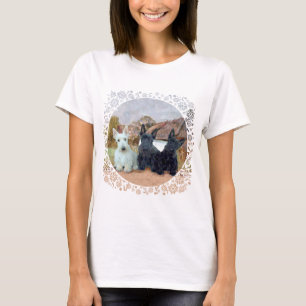 Black and Wheaten Scottish Terriers T-Shirt