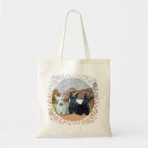 Black and Wheaten Scottish Terriers Tote Bag