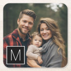 Black and White 1 Photo Collage Single Monogram