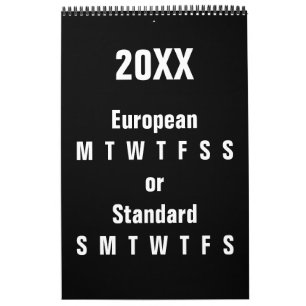 Black and White ~ 2019 Calendar