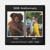 Black and White 2 Photo Collage Anniversary