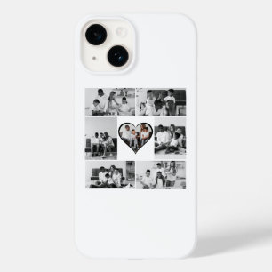 Black and White 7 Photo Collage Case-Mate iPhone 14 Case