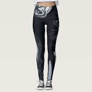 Black And White Abstract Art Best abstract art Leggings