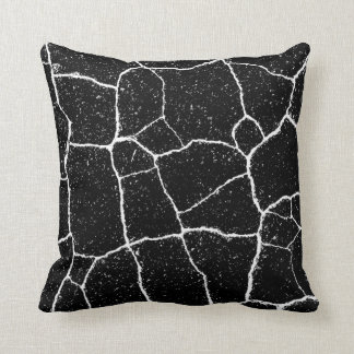 Black and White Abstract Art Painting Cushion