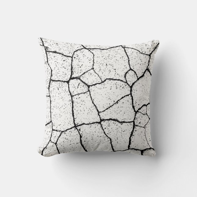 Black and White Abstract Art Painting Cushion (Front)