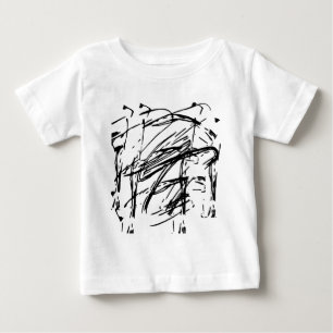Black and white abstract baby T-Shirt