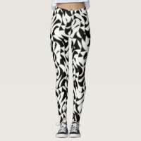 Black and White Abstract Fractal Pattern