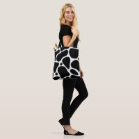Black and white abstract giraffe pattern